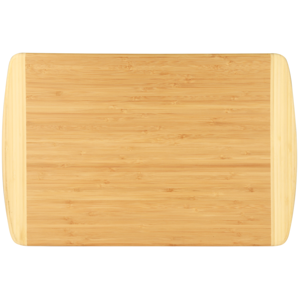 18" x 12" Bamboo 2-Tone Cutting Board - Image 2