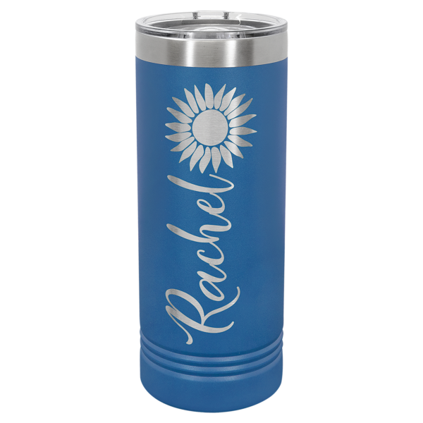 22 oz. Royal Blue Skinny Tumbler with Slider Lid