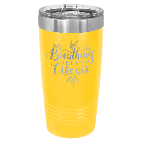 20 oz. Yellow Insulated Ringneck Tumbler with Slider Lid