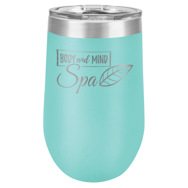 16 oz. Teal Vacuum Insulated Stemless Tumbler with Lid