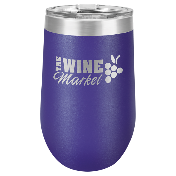 16 oz. Purple Vacuum Insulated Stemless Tumbler with Lid