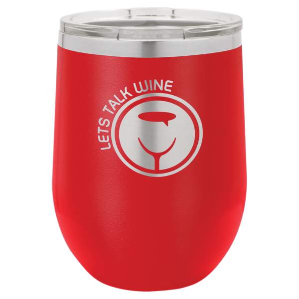 12 oz. Red Vacuum Insulated Stemless Tumbler with Lid