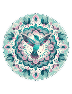 Boho Mandela Hummingbird