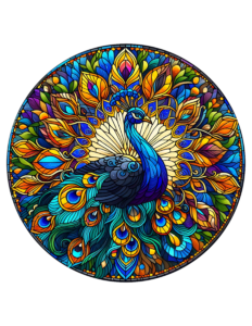 Peacock Stained Glass