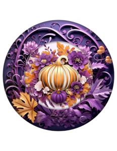 Fall purple and gold