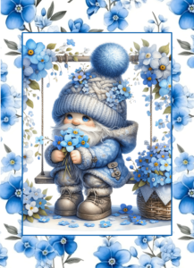 Gnome Forget me not